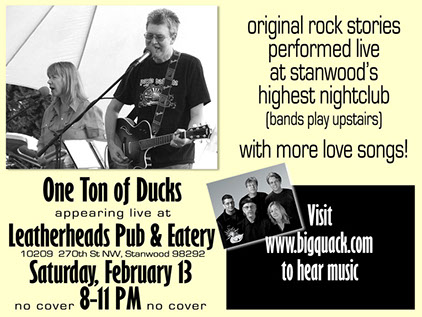 One Ton of Ducks gig flyer